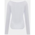 thumbnail image 3 of Long Sleeve T-Shirts Casual Square Neck Slim Fit Shirt Soft Stretch Base Layer Lightweight Tops, 3 of 5