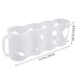 thumbnail image 4 of FELTECHELECTR Organizador de latas de refresco de 4 secciones, 2 unidades, tipo tirador manual, para refrigerador, caja de almacenamiento de plástico (transparente), 4 of 6