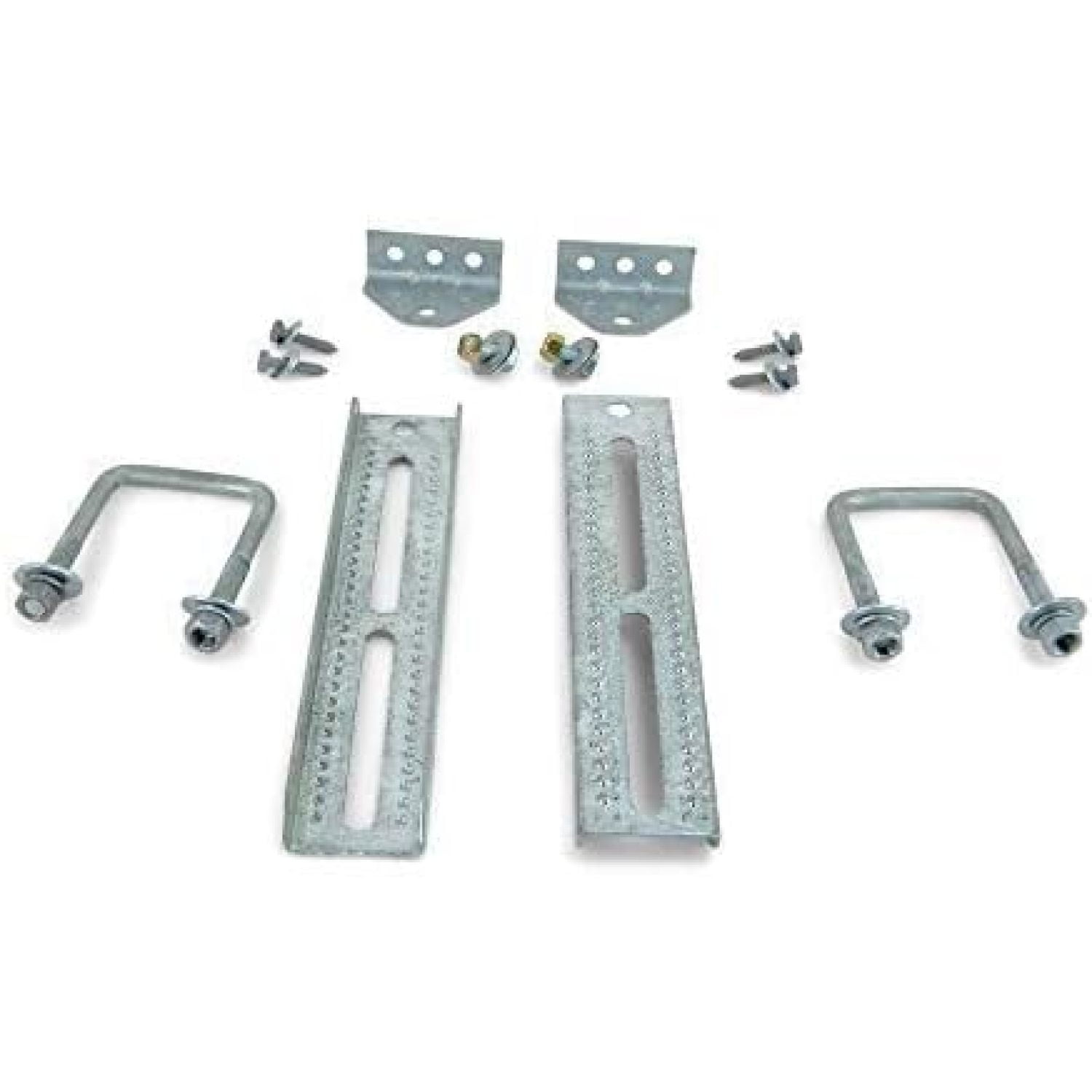 Bilot (2) 12" Galvanized Swivel Top Bunk Bracket Kit with Hardware for