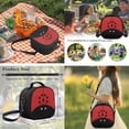 thumbnail image 6 of HUISEFOR Cute Ladybug School Backpack Set 17 Inch Lightweight School Bag with Lunch Bag, Pencil Case and Water Bottle Holder Multi-Pocket for Elementary School 2nd-3rd Grade, 6 of 7