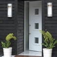 thumbnail image 4 of 2 Light Large Outdoor Wall Lantern in Modern Style 9 inches Wide By 24 inches High Satin Black Led 2 Light Large Outdoor Wall Lantern in Modern Style, 4 of 10