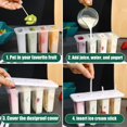 thumbnail image 5 of Silicone Popsicle Mould，Ice Pop Molds, Storage Container for Homemade Food,Silicone Ice Pop Molds BPA Free Popsicle Mold Reusable Easy Release Ice Pop Make, 5 of 7
