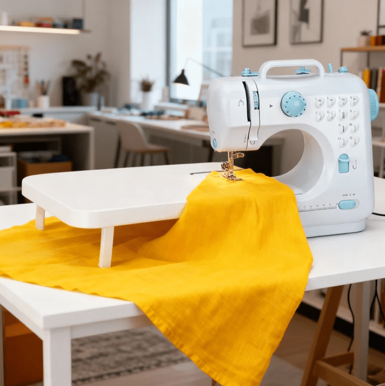 VIFERR Portable Sewing Machine, Handheld Mini Electric Sewing Machine with 97PCS Sewing Kit, Extension table and Foot Pedal for Beginners&Kids