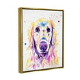thumbnail image 3 of Vivid Retriever Dog Pet Portrait Animals & Insects Graphic Art Metallic Gold Framed Art Print Wall Art, 3 of 6