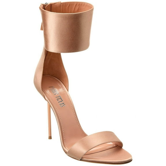 Paris Texas Vanessa Satin Sandal, 37.5, Pink