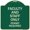 Green, variant on SignMission Designer Series Sign - Faculty and Staff Parking Only Permit Required | Green & Tan 18" X 18" Heavy-Gauge Aluminum Architectural Sign | Made in the USA