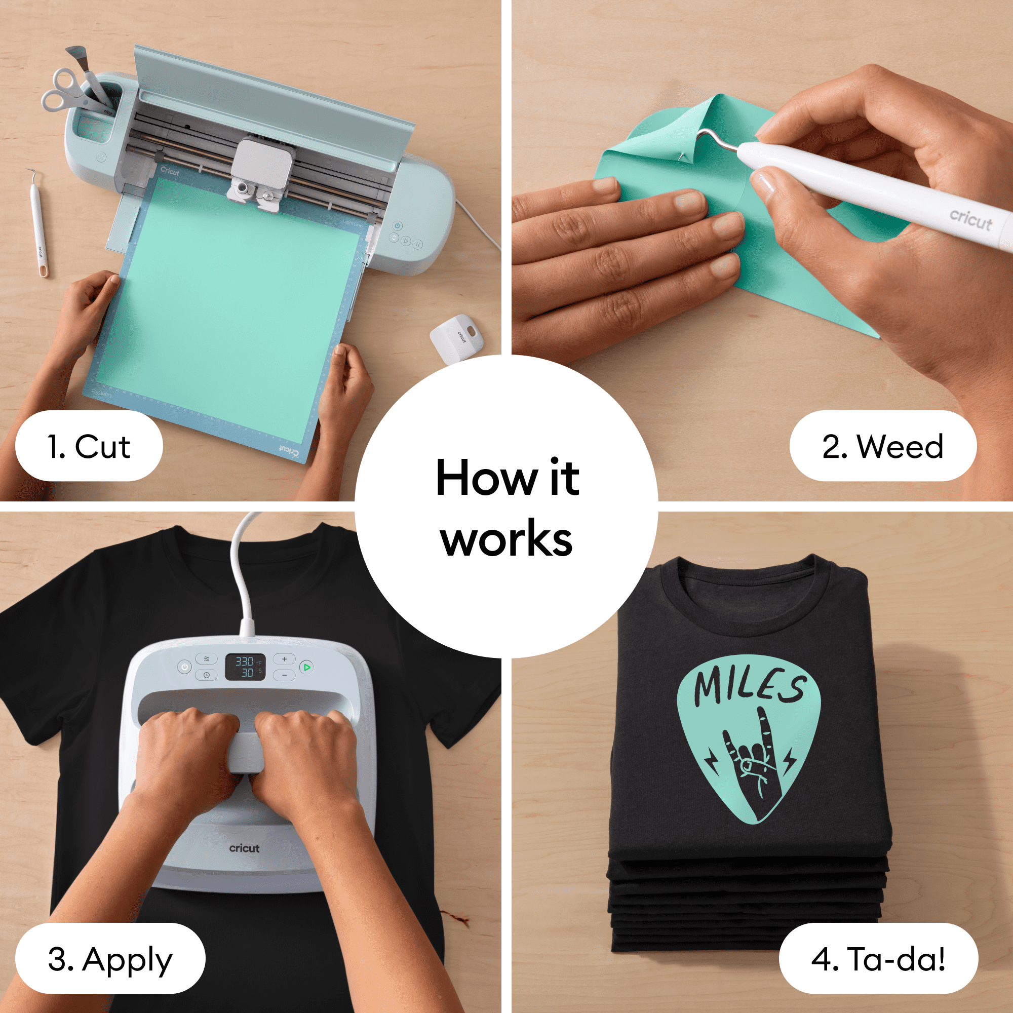 Cricut Rainbow Iron-On Materials Bundle DIY Set