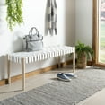 thumbnail image 1 of Safavieh Amalia Leather Bench, 1 of 9