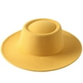 thumbnail image 3 of Faithtur Female Hat, ts Solid Color Flat-Top Cap Blower Hat Woolen Cap Fedoras, 3 of 5