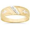 Diamond Accent Mens Cross Band