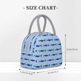 thumbnail image 2 of Fotbe Cute Shark Bolsa de Almuerzo con Estampado, Lonchera Aislada, Contenedor de Comida Reutilizable Tipo Cooler a Prueba de Fugas, 2 of 6