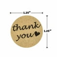 thumbnail image 4 of SJPACK Thank You Stickers Roll 1000pcs Adhesive Labels Kraft Paper with Black Hearts, Decorative Sealing Stickers for Christmas Gifts, Wedding, Party, 4 of 5