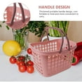 thumbnail image 3 of unbranded Cesta De Plástico Para Y Almacenamiento De Con Asa Ergonómica Color Rosa Para Hogar, 3 of 8