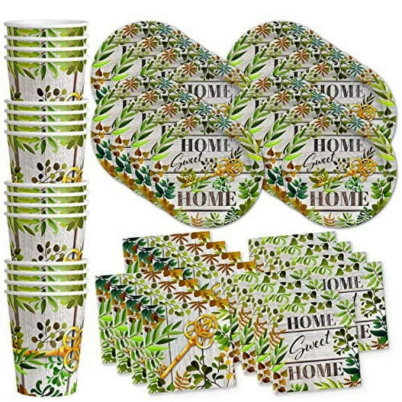 Birthday Galore Housewarming Home Sweet Home Party Supplies Sets for 16