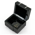 thumbnail image 2 of Modern 18 Note Black Lacquer Musical Jewerly Box With Chrome Accents - Everything is Beautiful, 2 of 2