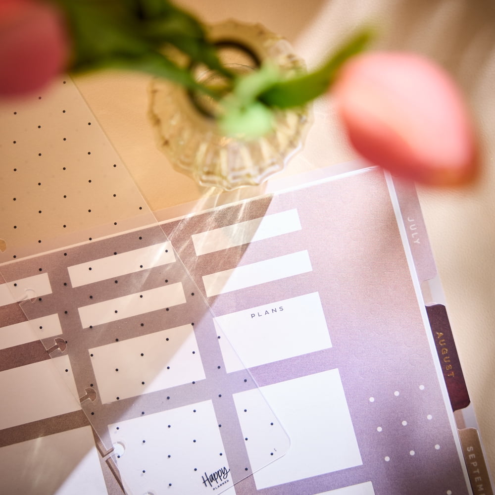 Happy Planner Gradient Glow Dated 12-Month Planner, July 2026 – June 2027, Big Size, Horizontal Layout, Disc-Bound, 3 Bonus Months, 2 Sticker Sheets, 8.5" x 11"