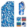 thumbnail image 1 of 4Monster Microfiber Beach Towel, Quick Dry Lightweight Towel, Large, WaveB, 1 of 6