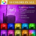 thumbnail image 5 of LOHASLED 2 Pack Chubby Cat Multicolor RGB Kids Night Light Plug In, 5 of 6