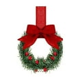 thumbnail image 2 of Christmas Wreath with Plaid Bow - 6PCS 4 Inch Mini Kitchen Cabinet Wreaths for Indoor and Outdoor Christmas Decorations, Holiday Decor for Windows, Doors, and Home Holiday Decor, 2 of 8