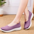 thumbnail image 5 of HAJWOH Breathable Woven Orthopedic Shoes for Women, Lightweight Slip On Walking Sneakers with Comfort Arch Support Purple US-7（EU-38）, 5 of 5