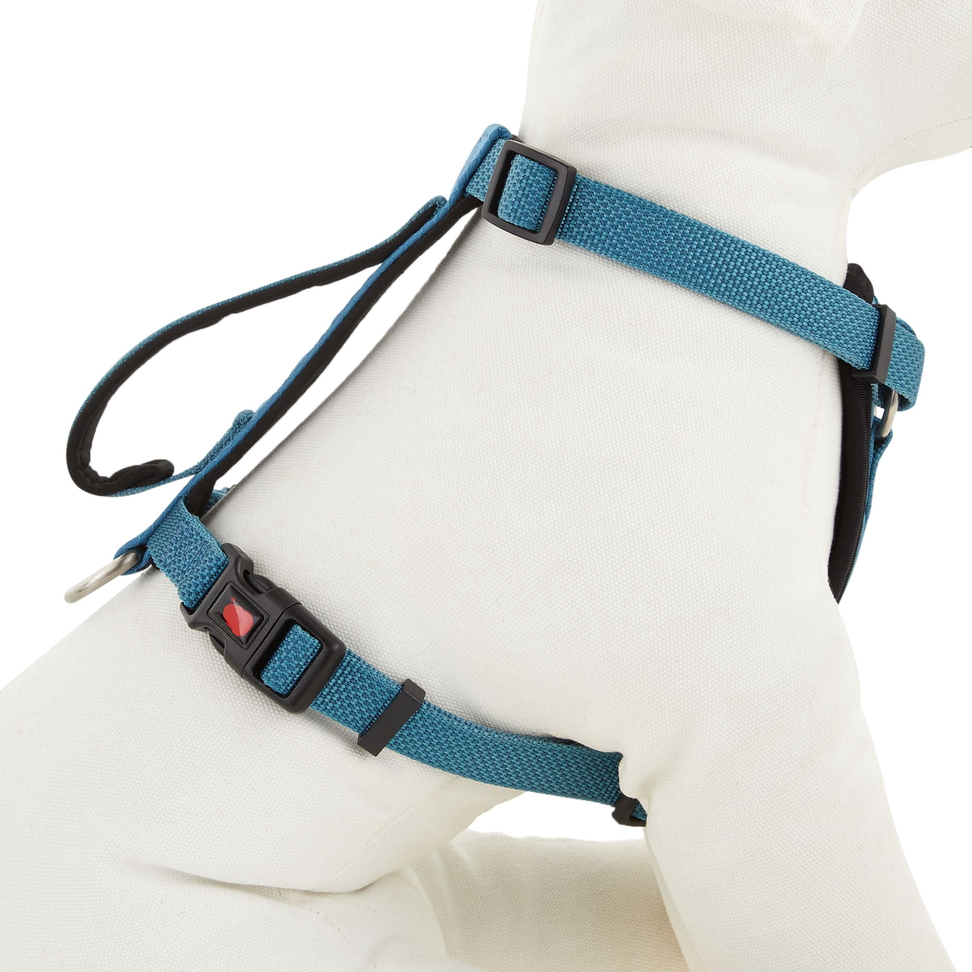 KONG Comfort Padded Chest Plate Dog Harness (Medium, Blue)