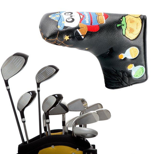 Cubierta de cabeza de palo de golf shamjiam Protector impermeable Anti Scratch Putter Headcover Negro