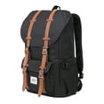 thumbnail image 3 of KAUKKO Mochila Escolar de Viaje para Universidad flexible con portátil para 15",22L(Lino/Negro) KAUKKO  EP5-2, 3 of 5