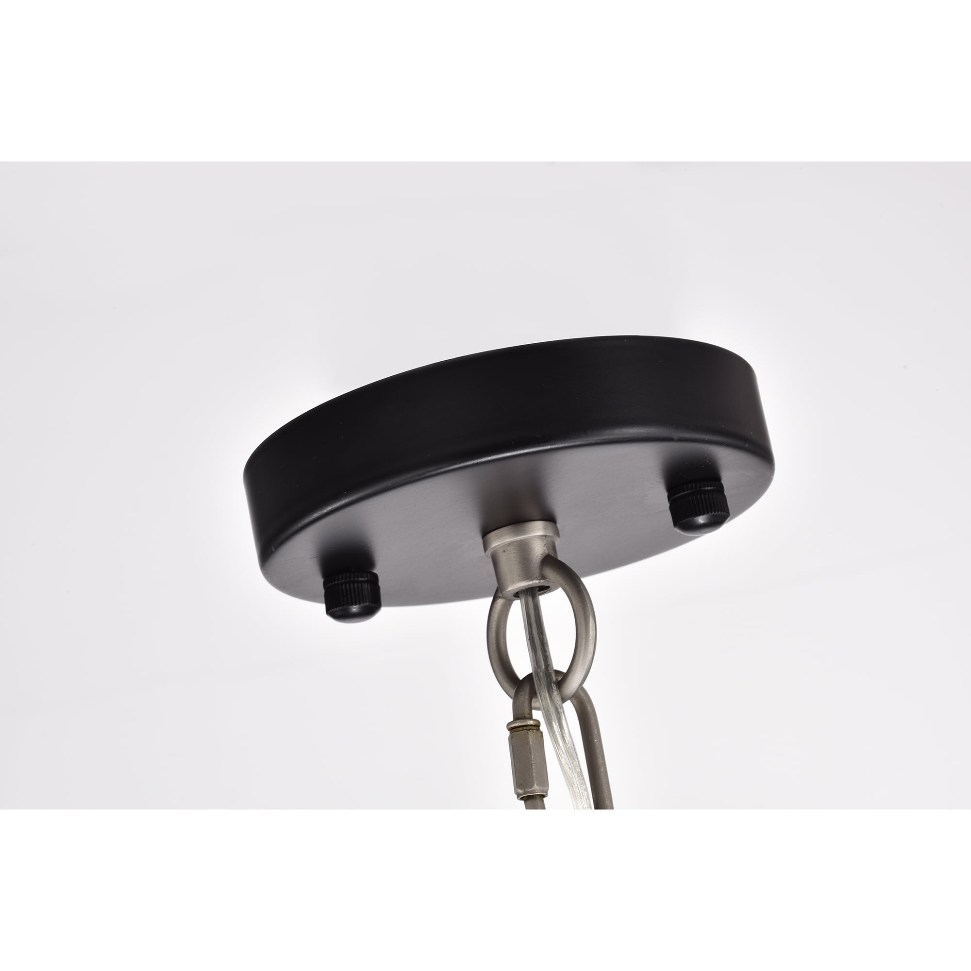 Warehouse of Tiffany Liam Matte Black Nickel 48-inch Round Wagon Wheel 24 Light Chandelier