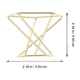 thumbnail image 4 of 4 Pcs Geometric Air Plant Holder Air Plant Rack Metal Plant Stand Air Plant Display Stand, 4 of 8