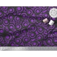 thumbnail image 3 of Soimoi Purple polyester Crepe Fabric Scroll Abstract Print Fabric by the Yard 42 Inch Wide, 3 of 3