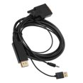 thumbnail image 1 of Video Adapter Cable, Corrosion Proof Plug And Play Compact VGA To  Adapter Cable With Power Supply For Laptop For Projector, 1 of 8
