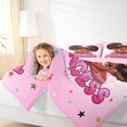 thumbnail image 3 of Castle Fairy Black Cute Princess Queen Comforter Set 3 Pieces,Crown Star Art Comforter Sets Queen,Pink,Pink Reversible,1 Comforter and 2 Pillowcases, 3 of 6