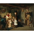 thumbnail image 3 of Johann Hamza 14x12 Black Modern Framed Museum Art Print Titled - Gifts from St Nicholas, 3 of 5