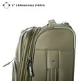 thumbnail image 6 of MADDEN NYC, Aesthetic Soft Side 28" Expandable Checked Luggage, Olive, 6 of 9