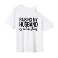 thumbnail image 2 of Camiseta de mujer con cuello redondo, camisetas suaves de verano para vacaciones, caminar, vida diaria, desplazamientos, compras. M, 2 of 8