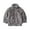 Grey, variant on Unisex Kids Letter Embossed Coral Zip Jacket, Autumn Winter Stand Collar Thick Coat Toddler Boys Girls Soft Warm Long Sleeve Casual Outerwear Grey 7-8 Years