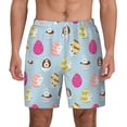 thumbnail image 3 of Uemuo Happy Easter Pattern Mens Swim Trunks Quick Dry Board Shorts with Mesh Lining, Stretch Beach Shorts Quick Dry No-Chafing Board Shorts-Large, 3 of 9