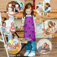 thumbnail image 6 of Cute Spider Web Halloween Pattern Kids Aprons for Girls and Boys,Adjustable Neck Strap Toddler Aprons for Kids Cooking Baking,23.6"x19", 6 of 7
