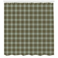 thumbnail image 3 of Ambesonne Tartan Shower Curtain, Scottish Style Ornamental, 69"Wx75"L, Pale Green Pale Brown, 3 of 3