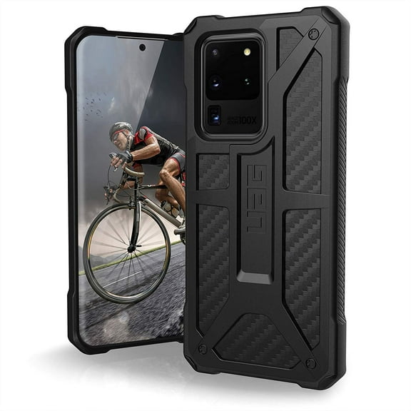 UAG Designed for Samsung Galaxy S20 Ultra 5G Case [6.9-inch screen] Rugged Shockproof Monarch [Carbon Fiber] Protective Cover