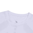 thumbnail image 5 of SeCaotees Men's Short‑Sleeve Muscle Tee Raglan Seam Crew Neck Stretchy Fabric Slim Fit Lightweight Breathable For Workout Gym Daily Tops White,S, 5 of 8