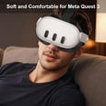 thumbnail image 3 of Facial Interface and Face Pad Cover for Meta Quest 3 Accessories, Ice Silk Cotton & Soft PU Leather Face Pad Compatible with Oculus Quest 3, Light-Blocking Nose Pad and Air-Circulation Design, 3 of 7