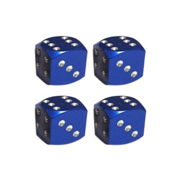 4Pcs Wheel Stem Tyre Air Valve Dustproof Cap Dice Tire Valve Caps Bike