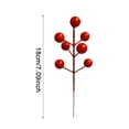 thumbnail image 3 of Clearance Under $1.49! Artificial Berry Branch Picks for Christmas Wreath Garland DIY Holiday Decor, 3 of 3