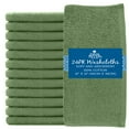 Dan River Soft & Absorbent 100 Cotton Washcloths, 24 Pack, 12x12 In