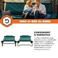 thumbnail image 4 of Disc-O-Bed Extra Large Outdoor Convertible 2 Person Portable Camping Bunk Cots, Green, 4 of 12