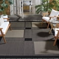 thumbnail image 2 of Safavieh Courtyard Eileen Geometric Indoor/Outdoor Area Rug, Black/Sand, 7'10" x 7'10" Square, 2 of 11