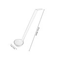 thumbnail image 2 of HONMEET Transparent Plastic Serving Ladle with Bent Tail for Soup and Sauce, 2 of 8