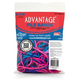 Alliance Rubber 26545 Advantage Rubber Bands - Size #54 - Assorted Sizes - Natural Crepe - 1 lb Box Alliance Rubber 26545 Advantage Rubber Bands - Size #54 - Assorted Sizes - Natural Crepe - 1 lb Box