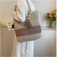 thumbnail image 3 of Kukuzhu Women Straw Beach Bag Summer Woven Shoulder Tote Bag Hobo Bag Travel Picnic Bohemian Vacation Handbag, 3 of 7